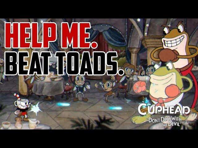Cuphead : How to Beat Boxing Toads Boss (Frog Brothers)