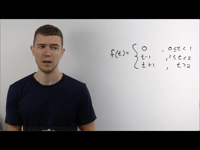 Laplace Transform of a Piecewise Function (Unit Step Function)