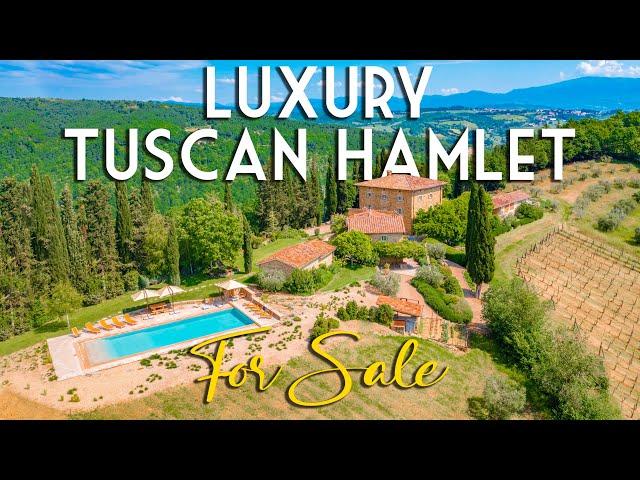 RESTORED HAMLET WITH MANORIAL VILLA AND POOL FOR SALE IN ANGHIARI, TUSCANY | ROMOLINI