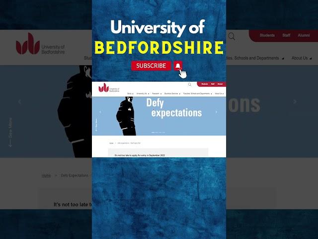 University Of Bedfordshire UK Eligibility |Scholarship And Programs Fee 2024| #scholarship