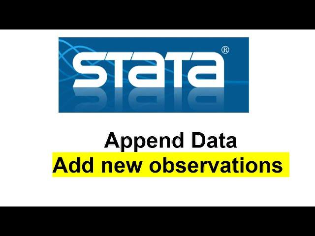 Append data in STATA or add new observations in existing dataset | Road to PhD