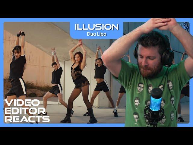 Video Editor Reacts to Dua Lipa - Illusion