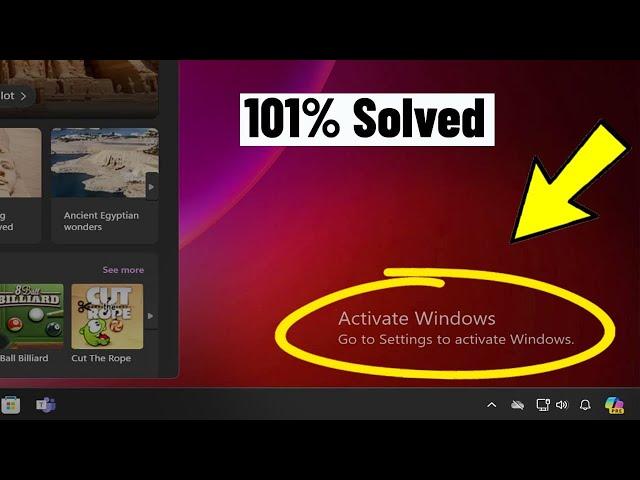 Activate Windows Watermark suddenly appeared on Screen Windows 11 / 10 - How to Get Rid Of it 