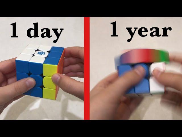 1 day to 1 year of cubing