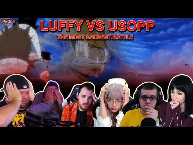 BYE USOPP!! LUFFY VS USOPP PART 2 - Reaction Mashup One Piece