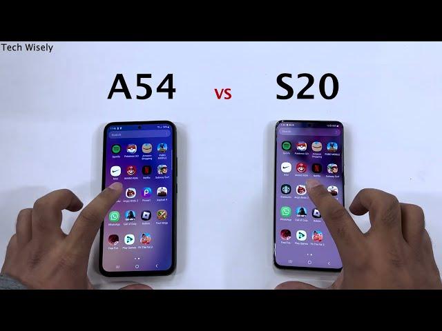 SAMSUNG A54 5G vs S20 5G - Speed Test