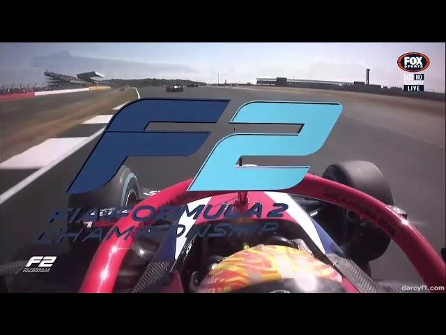 FIA Formula 2 Britain 2018 Race 2 - Ferrucci hits Maini