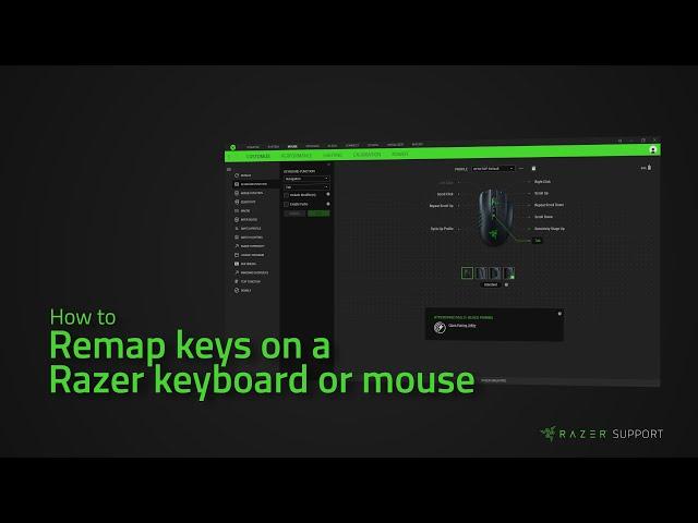 How to remap keys on a Razer keyboard or mouse