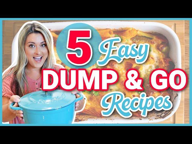 DELICIOUS!! DUMP AND GO Dinners! | Crockpot, One Pot, DUMP AND BAKE!