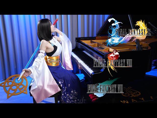 FINAL FANTASY「Suteki Da Ne / Eyes On Me / Aerith's Theme」 Steinway Piano MedleyRu's Piano