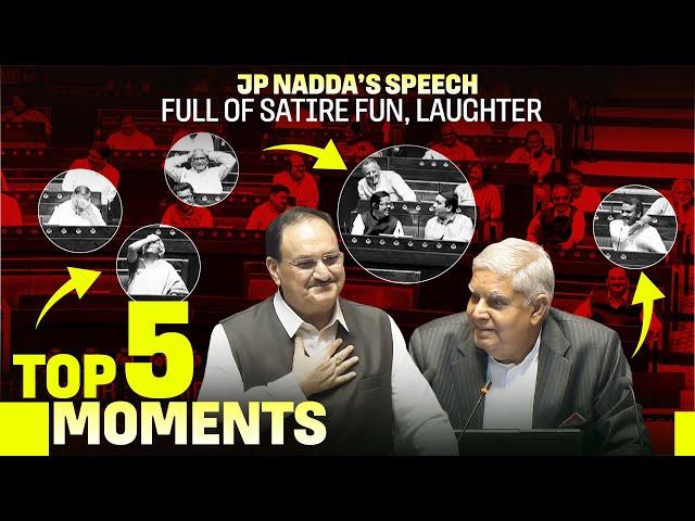 Top 5 Moments: JP Nadda, Jagdeep Dhankhar’s satire, witty jibe leaves Rajya Sabha MPs in laughter