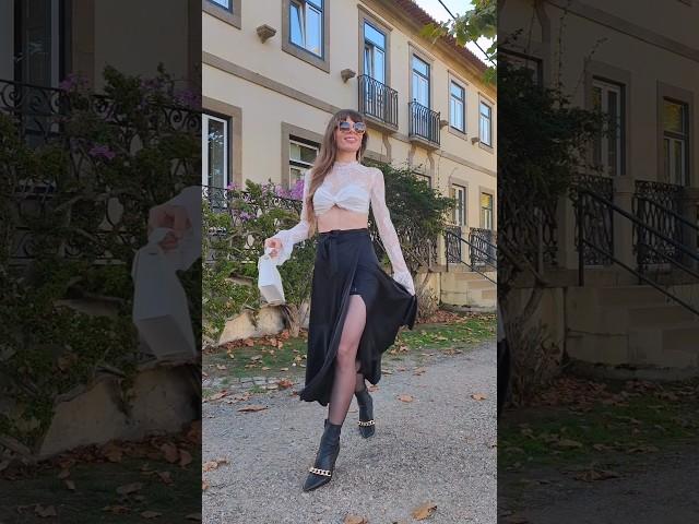 How I styled Calzedonia black stockings  #ootd #outfit #outfitideas #tights #shorts #girl #style