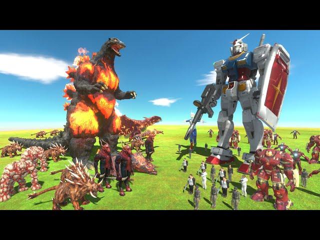 Modern Weapon War - Fire Team VS Modern Weapon Team - Animal Revolt Battle Simulator