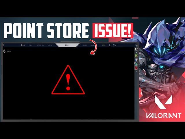 How to Fix Point Store Black Screen Issue on Valorant PC | Valorant Store Not Working