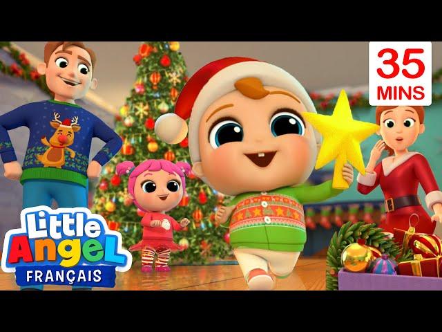 Bébé Louis décore pour Noël | Chansons de Noël pour Enfants | Little Angel Français