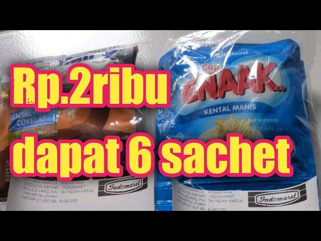 BELANJA PAKAI SHOPEE PAY DI INDOMARET || BELI 6 SACHET SUSU RP.2K #shorts