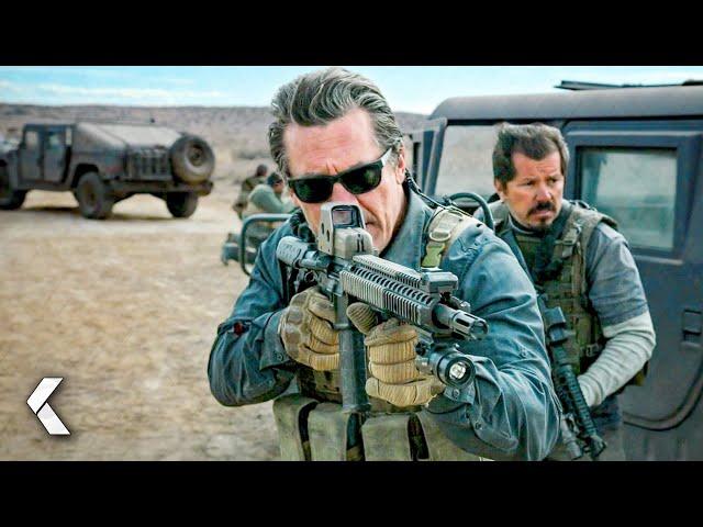 Police Escort Shootout Scene - Sicario: Day of the Soldado (2018) Josh Brolin, Benicio Del Toro