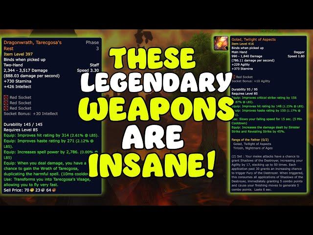 These Legendary Weapons in Cataclysm are INSANE | Cataclysm Classic