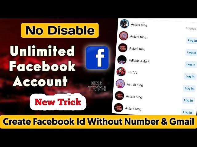 How to Create Facebook Account Without Disable | New Trick | King TECH