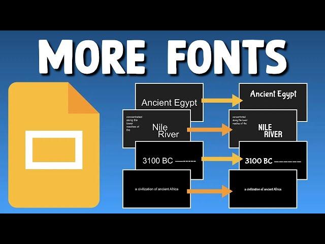 How Do I Use More Fonts in Google Slides?