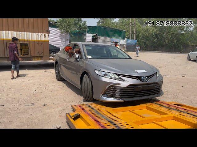 2024 Toyota Camry Hybrid Full Automatic Car Transport Service Door to Door Truck Unloading Process 