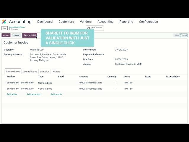 Odoo e-Invoicing in Malaysia