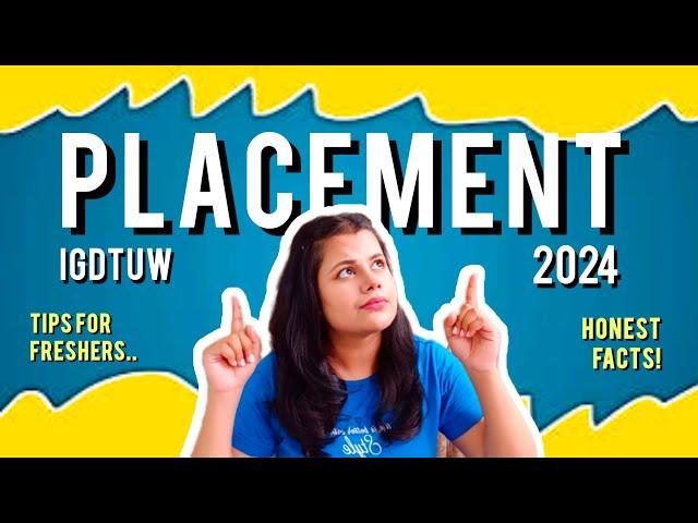 Placement Statistics 2024| IGDTUW | by student -Tithi Pandey