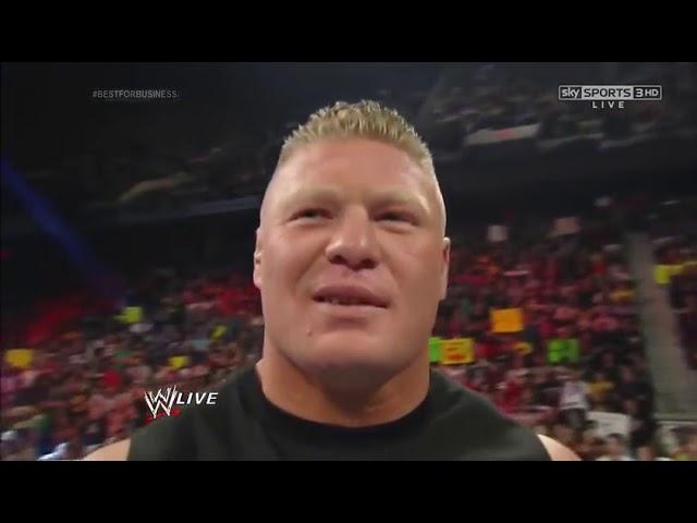 Brock Lesnar return and attacks Mark Henry