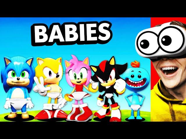 Creating Every BABY SONIC With MEESEEKS (Virtual Reality)