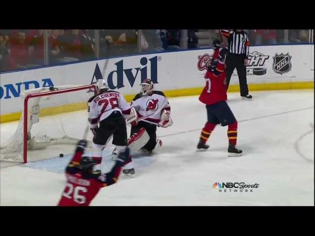 Stephen Weiss goal. NJ Devils vs Florida Panthers 4/26/12 NHL Hockey