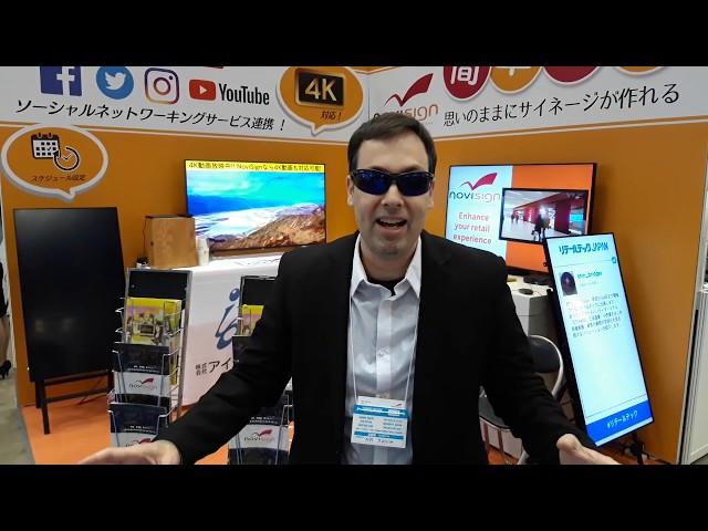 NoviSign is presenting at Retailtech 2019 expo in Tokyo, Japan