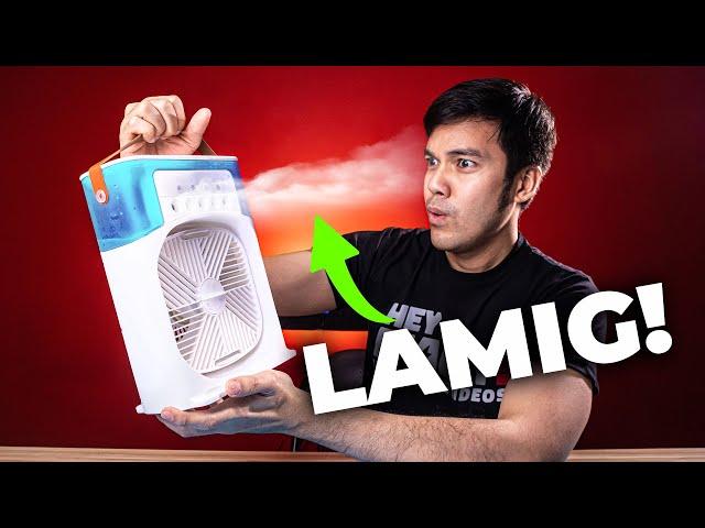 UNDER 300 PESOS LANG TO?! Portable Air Cooler with Mist Function! #heymacky #aircooler #minifan