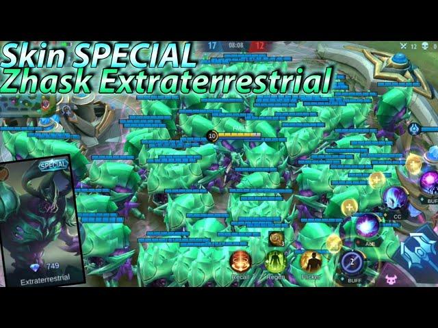 New Skin Special Zhask Extraterrestrial Gameplay With No Cooldown - Mobile Legends
