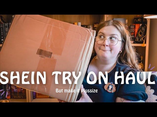 PLUS SIZE SHEIN HAUL | FEB 2024 dark academia, cottagecore, librarian