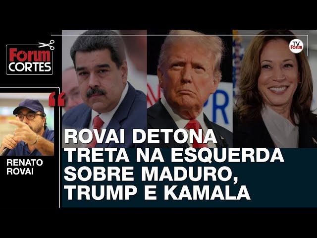 Rovai detona treta na esquerda sobre Maduro, Trump e Kamala