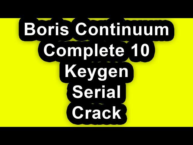 Download Boris Continuum Complete 10 Full Version for Adobe Premiere Pro