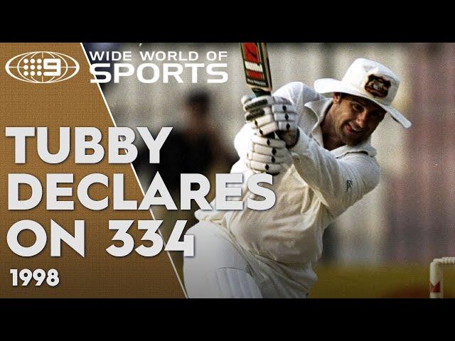 Mark Taylor interviewed after famous 334 run innings | Wide World of Sports