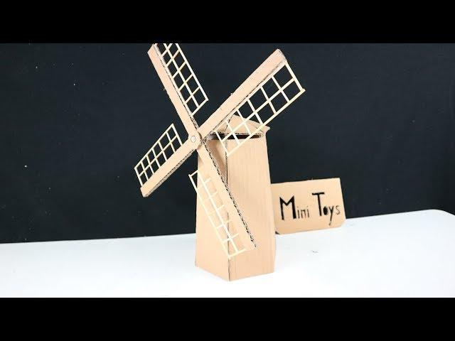 How to Make a Windmill Cardboard - DIY Windmill