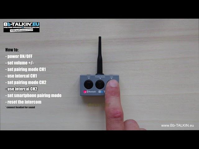 BbTalkin how to use Advance intercom Basics functions - BbTALKIN.eu