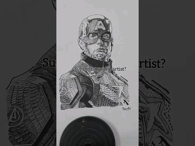 support a young artist  #shorts #captainamerica capta