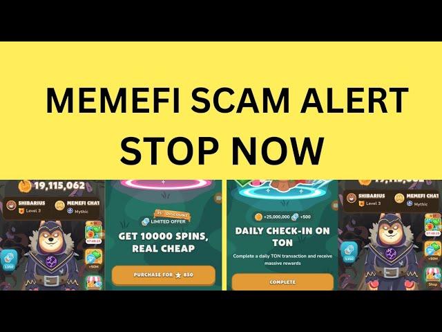 MEMEFI SCAM ALERT AND REVIEW: STOP IT NOW!