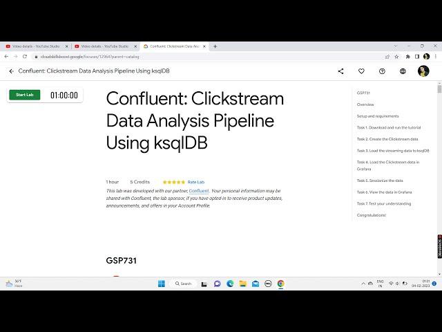 Confluent: Clickstream Data Analysis Pipeline Using ksqlDB | Lab Solution | Qwiklabs Trivia February