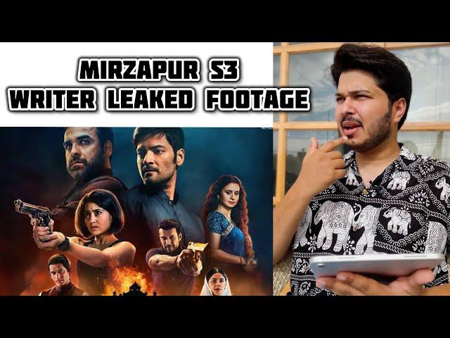 Mirzapur Season 3 Writer’s Leaked Footage | Shubham Gaur