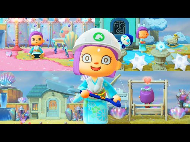 DÉCO KAWAII SIRÈNE et JE RÉCUPÈRE la PHOTO d'un HABITANT ANIMAL CROSSING NEW HORIZONS LET'S PLAY FR