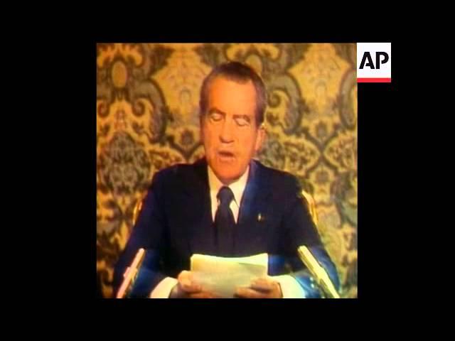 SYND 2 7 74 NIXON SPEECH ON SOVIET TV