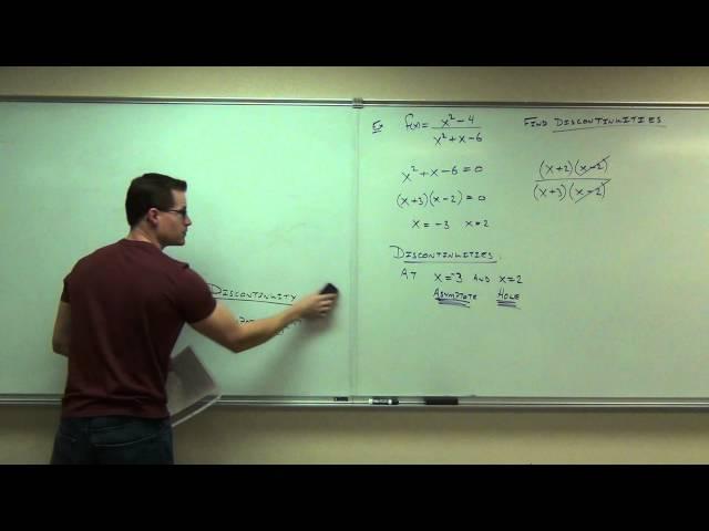 Calculus 1 Lecture 1.4:  Continuity of Functions