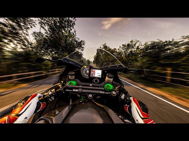 Kawasaki Ninja H2R Freeroam Sunrise POV - Ride 5 Gameplay