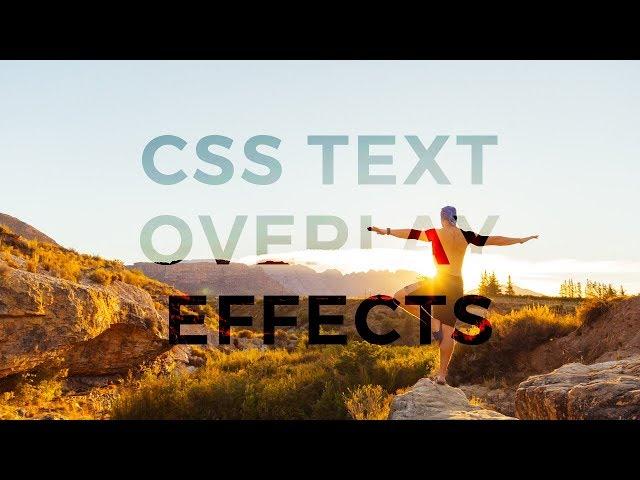 CSS Text Overlay Effects with mix-blend-mode Property | HTML & CSS Effect