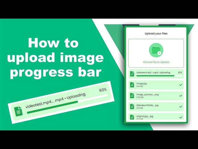 Vuejs - How to upload file with progress percent step by step