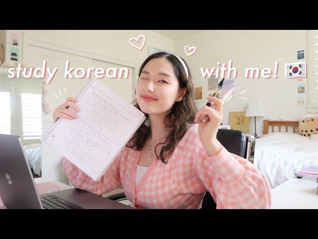 LEARN KOREAN: study korean with me bc i'm going to korea again!